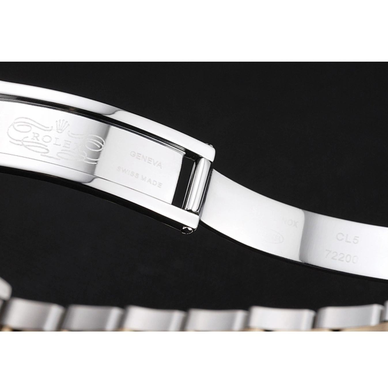 Rolex aaa copy Steel Bezel Yacht-Master Two Rolex Gold Gray Tone Case Swiss Dial Stainless Dial 0801